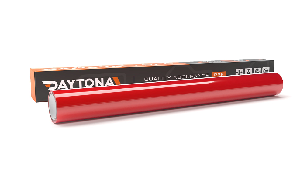 Глянцевая полиуретановая пленка Насыщенный Красный DAYTONA PPF S200 Ferrari Red